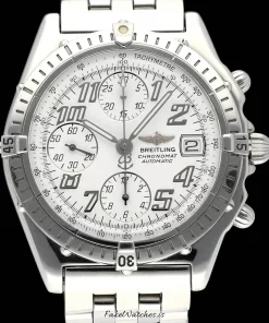 Breitling Chronomat A13050 Automatic 39mm Unisex Replica Watch - White Dial, Steel Case