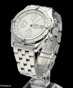 Alternative view of Breitling Chronomat A13050 Automatic 39mm Unisex Replica Watch - White Dial, Steel Case
