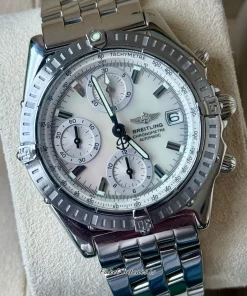 Breitling Chronomat A13352 Automatic 39mm Unisex Replica Watch - Pearl Dial, Steel Case