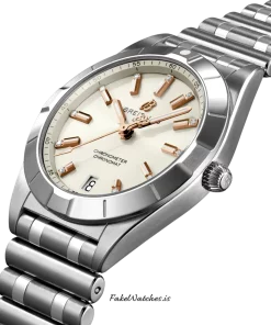 Alternative view of Breitling Chronomat A77310101A3A1 Quartz 32mm Female Replica Watch - White Dial, Steel Case