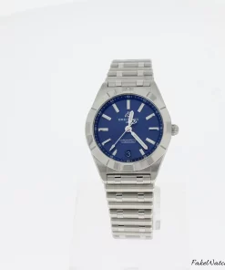 Breitling Chronomat A77310101C1A1 Quartz 32mm Female Replica Watch - Blue Dial, Steel Case