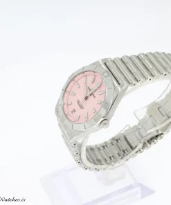 Alternative view of Breitling Chronomat A77310101K1A1 Quartz 32mm Female Replica Watch - Pink Dial, Steel Case
