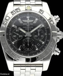 Breitling Chronomat AB0111 Automatic 44mm Unisex Replica Watch - Black Dial, Steel Case