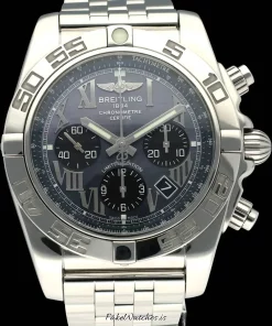Breitling Chronomat AB0111 Automatic 44mm Unisex Replica Watch - Black Dial, Steel Case