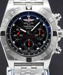 Breitling Chronomat AB0111 Automatic 44mm Unisex Replica Watch - Black Dial, Steel Case