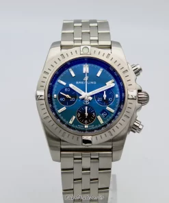 Breitling Chronomat AB0115101C1A1 Automatic 44mm Unisex Replica Watch - Blue Dial, Steel Case