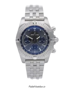 Breitling Chronomat AB0115101F1A1 Automatic 44mm Unisex Replica Watch - Grey Dial, Steel Case