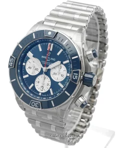 Alternative view of Breitling Chronomat AB0136161C1A1 Automatic 44mm Unisex Replica Watch - Blue Dial, Steel Case