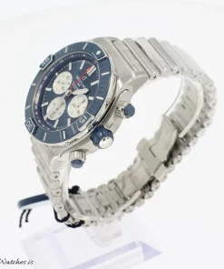 Alternative view of Breitling Chronomat AB0136161C1A1 Automatic 44mm Unisex Replica Watch - Blue Dial, Steel Case