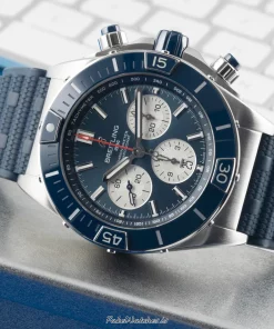 Alternative view of Breitling Chronomat AB0136161C1S1 Automatic 44mm Unisex Replica Watch - Blue Dial, Steel Case