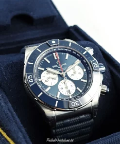 Alternative view of Breitling Chronomat AB0136161C1S1 Automatic 44mm Male Replica Watch - Blue Dial, Steel Case