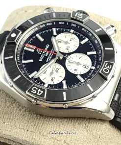 Alternative view of Breitling Chronomat AB0136251B1S1 Automatic 44mm Male Replica Watch - Black Dial, Steel Case