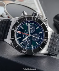 Alternative view of Breitling Chronomat AB0136251L1S1 Automatic 44mm Unisex Replica Watch - Green Dial, Steel Case