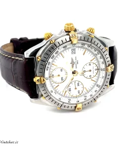 Alternative view of Breitling Chronomat B13047 Automatic 45mm Unisex Replica Watch - White Dial, Steel Case