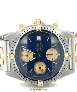 Breitling Chronomat B13047 Automatic 45mm Unisex Replica Watch - Blue Dial, Steel Case