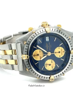 Alternative view of Breitling Chronomat B13047 Automatic 45mm Unisex Replica Watch - Blue Dial, Steel Case