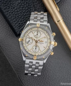 Breitling Chronomat B13050 Automatic 39mm Unisex Replica Watch - Beige Dial, Steel Case