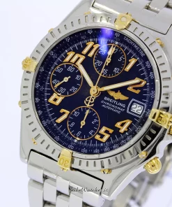 Alternative view of Breitling Chronomat B13050 Automatic 39mm Unisex Replica Watch - Blue Dial, Steel Case