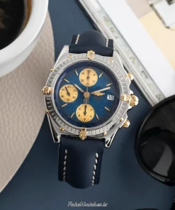 Breitling Chronomat B13050.1 Automatic 39mm Unisex Replica Watch - Blue Dial, Steel Case