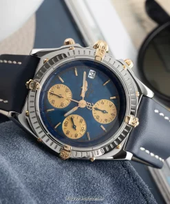 Alternative view of Breitling Chronomat B13050.1 Automatic 39mm Unisex Replica Watch - Blue Dial, Steel Case