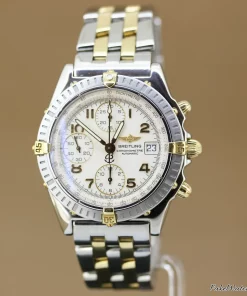 Alternative view of Breitling Chronomat B13352 Automatic 39mm Unisex Replica Watch - White Dial, Steel Case