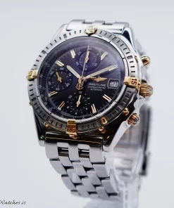 Breitling Chronomat B13352 Automatic 39mm Unisex Replica Watch - Black Dial, Steel Case