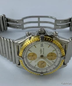 Alternative view of Breitling Chronomat D13050 Automatic Unisex Replica Watch - White Dial, Steel Case