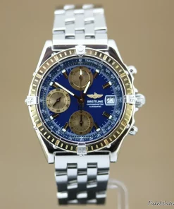 Breitling Chronomat D13352 Automatic 39mm Unisex Replica Watch - Blue Dial, Steel Case