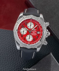 Breitling Chronomat Evolution A13356 Automatic 44mm Unisex Replica Watch - Red Dial, Steel Case