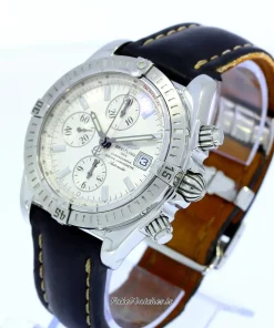 Alternative view of Breitling Chronomat Evolution A13356 Automatic 48mm Unisex Replica Watch - Silver Dial, Steel Case