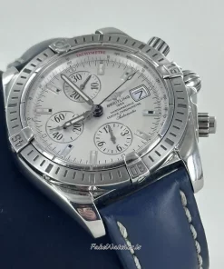 Breitling Chronomat Evolution A13356 Automatic 44mm Unisex Replica Watch - White Dial, Steel Case