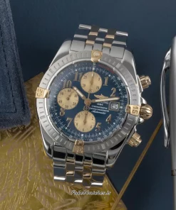 Breitling Chronomat Evolution B13356 Automatic 44mm Unisex Replica Watch - Black Dial, Steel Case