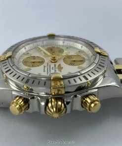 Alternative view of Breitling Chronomat Evolution B1335611/A571 Automatic 44mm Unisex Replica Watch - White Dial, Gold/Steel Case