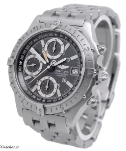 Alternative view of Breitling Chronomat GMT A20348 Automatic 40mm Unisex Replica Watch - Grey Dial, Steel Case