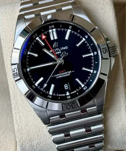 Breitling Chronomat GMT A32398101B1A1 Automatic 40mm Unisex Replica Watch - Black Dial, Steel Case