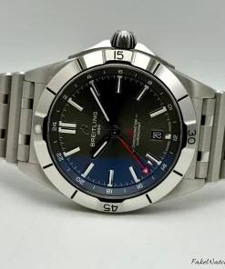 Alternative view of Breitling Chronomat GMT A32398101M1A1 Automatic 40mm Unisex Replica Watch - Grey Dial, Steel Case