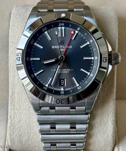 Alternative view of Breitling Chronomat GMT A32398101M1A1 Automatic 40mm Unisex Replica Watch - Grey Dial, Steel Case