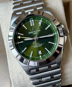 Breitling Chronomat GMT A32398A11L1A1 Automatic 40mm Unisex Replica Watch - Green Dial, Steel Case
