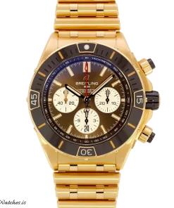 Breitling Chronomat RB0136E31Q1R1 Automatic 44mm Unisex Replica Watch - Brown Dial, Red Gold Case