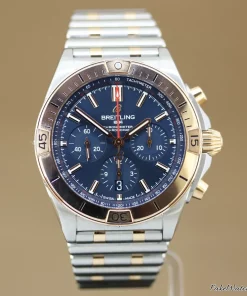 Breitling Chronomat UB0134 Automatic 42mm Unisex Replica Watch - Grey Dial, Gold/Steel Case