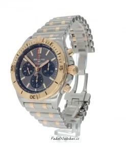 Alternative view of Breitling Chronomat UB0134 Automatic 42mm Unisex Replica Watch - Grey Dial, Gold/Steel Case