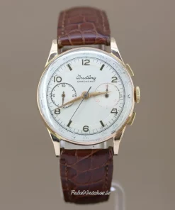 Breitling Chronomat Unknown Manual winding 36mm Unisex Replica Watch - Silver Dial, Yellow Gold Case