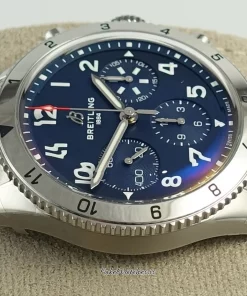 Alternative view of Breitling Classic AVI A233801A1C1A1 Automatic 42mm Female Replica Watch - Blue Dial, Steel Case