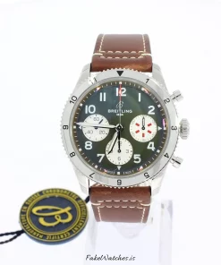 Breitling Classic AVI A233802A1L1X1 Automatic 42mm Unisex Replica Watch - Green Dial, Steel Case