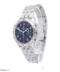 Alternative view of Breitling Classic AVI A233803A1B1A1 Automatic 42mm Unisex Replica Watch - Black Dial, Steel Case