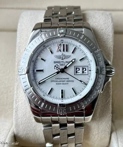 Alternative view of Breitling Cockpit A49350 Automatic 41mm Unisex Replica Watch - White Dial, Steel Case