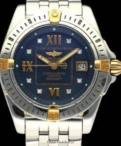 Breitling Cockpit Lady B71356 Quartz 32mm Female Replica Watch - Blue Dial, Gold/Steel Case