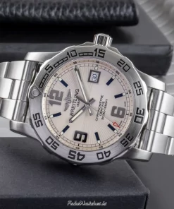 Alternative view of Breitling Colt 44 A74387 Quartz 44mm Unisex Replica Watch - White Dial, Steel Case