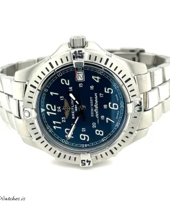 Breitling Colt A64350 Quartz 38mm Unisex Replica Watch - Blue Dial, Steel Case