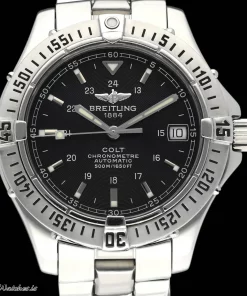 Breitling Colt Automatic A17350 Automatic 38mm Unisex Replica Watch - Black Dial, Steel Case